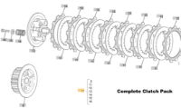 SHERCO END SE125 CLUTCH ASSY. KIT