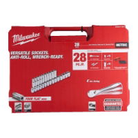 MILWAUKEE 1/2" RATCHET & SOCKET SET - 28pc