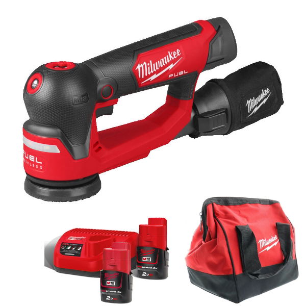 MILWAUKEE M12FSDR75-202B ORBITAL SANDER KIT