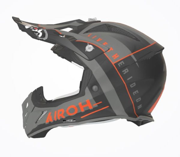 Airoh Aviator Ace Amaze Matt Orange MX Helmet