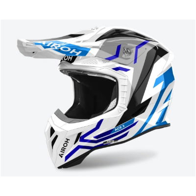 Airoh Aviator Ace 2 Ground Blue Glos MX Helmet