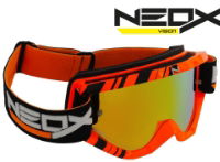 NEOX STRIPES ORANGE MX GOGGLES