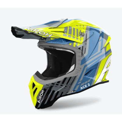 Airoh Aviator Ace 2 Proud Yellow Gloss MX Helmet