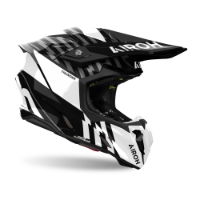 Airoh Twist 3 Thunder Black/White Gloss MX Helmet