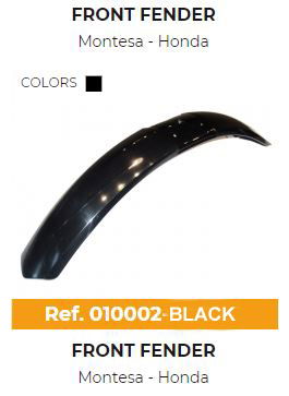 RQF FRONT MUDGUARD MONTESA HONDA TR 4T BLACK