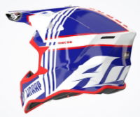 Airoh Wraap Youth Broken Blue/Red MX Helmet