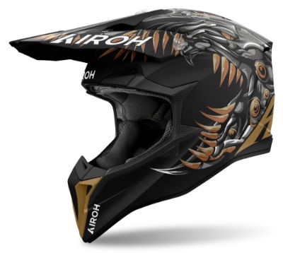 Wraaap Cyborg Matt MX Helmet