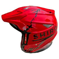 Shiro K-12 Red Trials Helmet