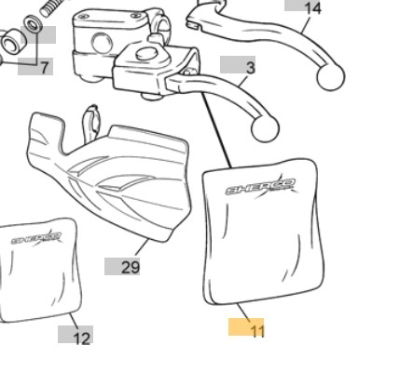 SHERCO CLUTCH M/CYL REPAIR KIT END 2011