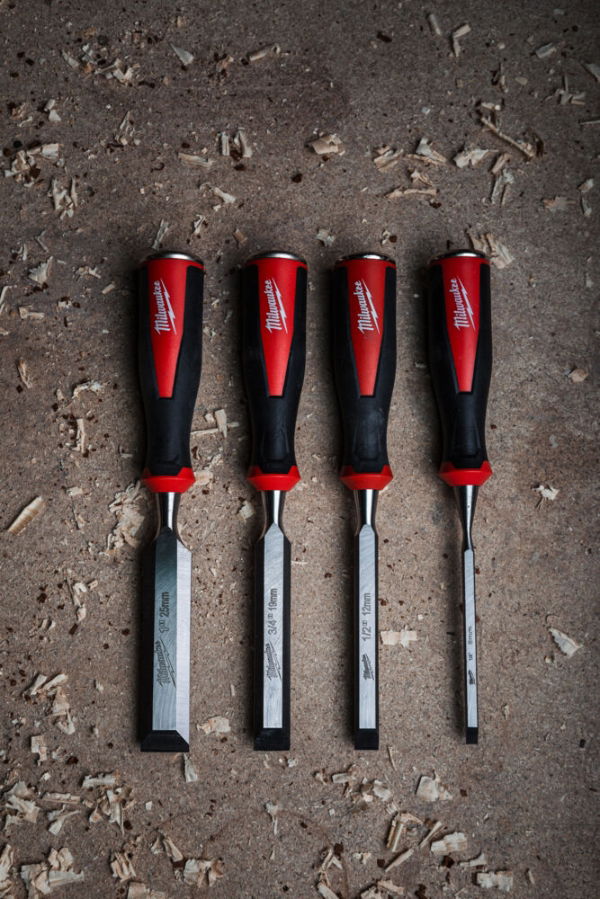 MILWAUKEE BEVELED EDGE CHISEL SET 4pc