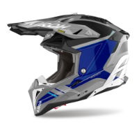 Airoh Aviator 3 Saber Blue Gloss MX Helmet 22:06