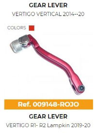 RQF VERTIGO R1R2 LAMPKIN GEAR LEVER RED 19-21