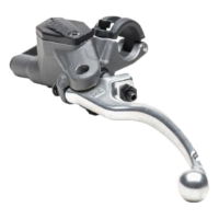 Braktec Clutch Master Cylinder - DOT4- Grey/ Blk Cap/Hinged