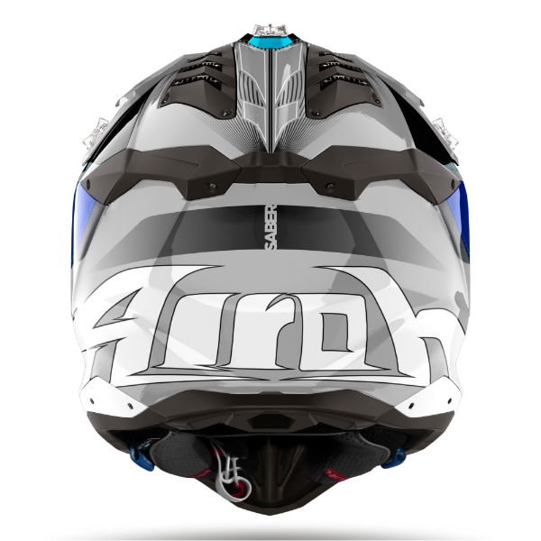 Airoh Aviator 3 Saber Blue Gloss MX Helmet 22:06