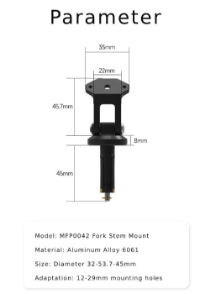 Chigee Mounting Bracket 12-32mm Mounting Hole