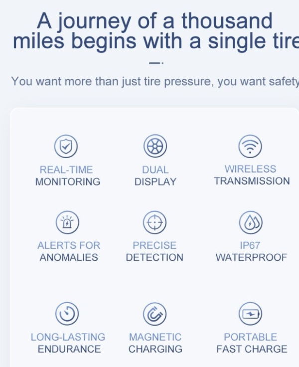 Chigee G3 Tyre Pressure Monitor Systems