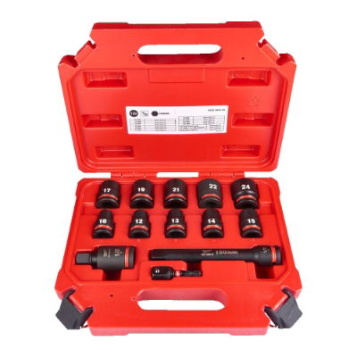 Milwaukee 1/2 ShW Hex Standard Socket Set - 13pc