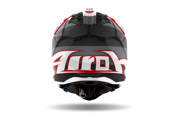 Airoh Aviator 3 Monach Grey/Red Matt MX Helmet