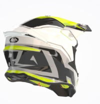 Airoh Twist 2.0 Shaken Yellow Gloss MX Helmet