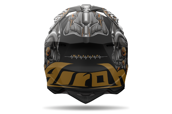 Wraaap Cyborg Matt MX Helmet