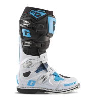 Gaerne SG12 Black/White/Coral Blue MX Boots