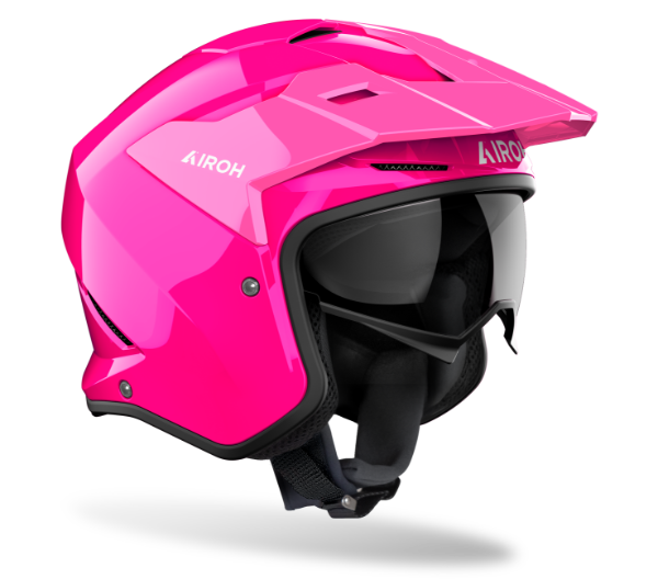 Airoh Kombakt Gloss Pink Trials Helmet