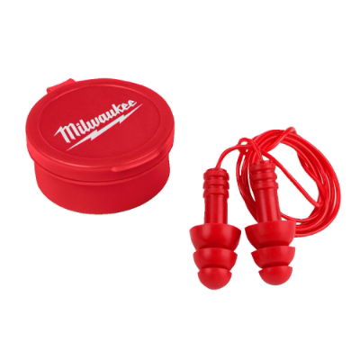 MILWAUKEE REUSABLE CORDED EAR PLUGS - PK3