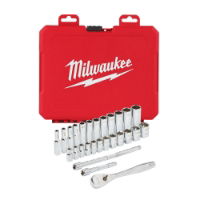 MILWAUKEE 1/4" RATCHET & SOCKET SET - 28pc