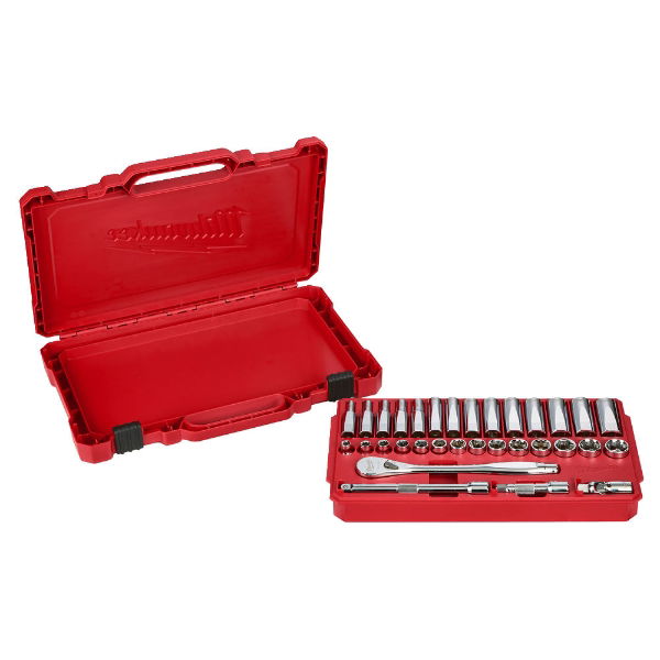 MILWAUKEE 3/8" RATCHET & SOCKET SET - 32pc