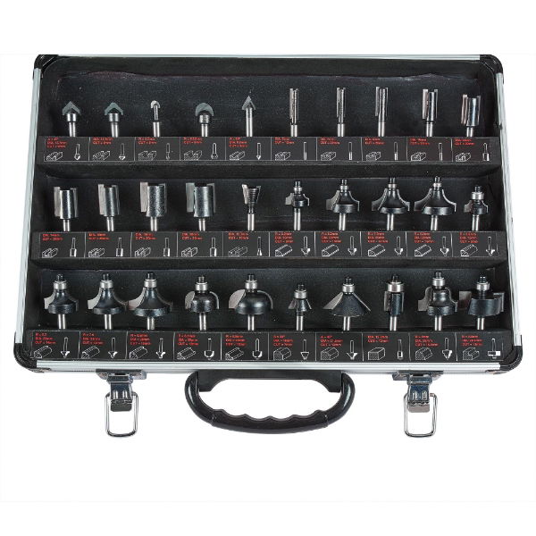 TREND 30 PIECE ROUTER STARTER SET 1/4" SHANK