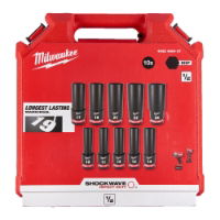 Milwaukee 1/2 ShW Hex Deep Socket Set - 10pc