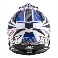 KYT STRIKE EAGLE STRIPE WHITE BLUE 01