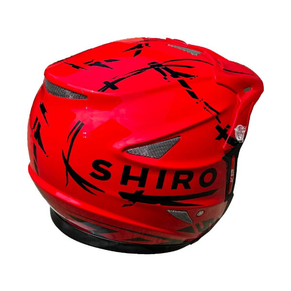 Shiro K-12 Red Trials Helmet