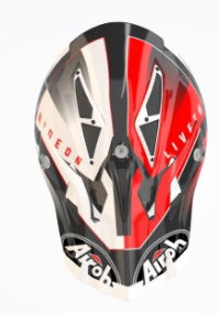 Airoh Aviator Ace Amaze Red Gloss MX Helmet