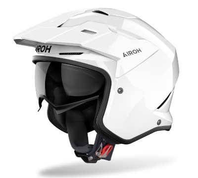 Airoh Kombakt Gloss White Trials Helmet