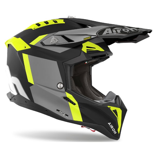 Airoh Aviator 3 Glory Yellow Matt MX helmet 22:06