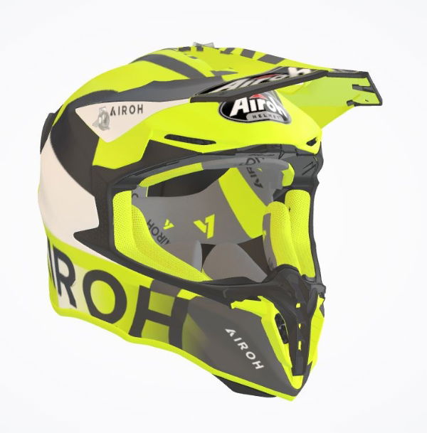 Airoh Twist 2.0 Lift Matt Yellow MX Helmet