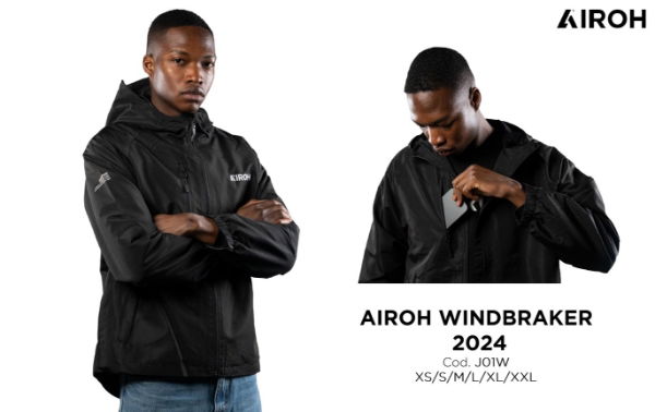 Airoh Black Windbreaker