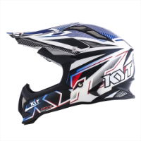 KYT STRIKE EAGLE STRIPE WHITE BLUE 06