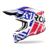 Airoh Strycker Brave Blue/Red Gloss MX Helmet