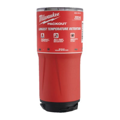 MILWAUKEE 591ml RED PACKOUT TUMBLER