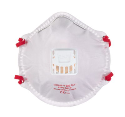 MILWAUKEE FFP2 RESPIRATOR WITH VALVE - 10pcs