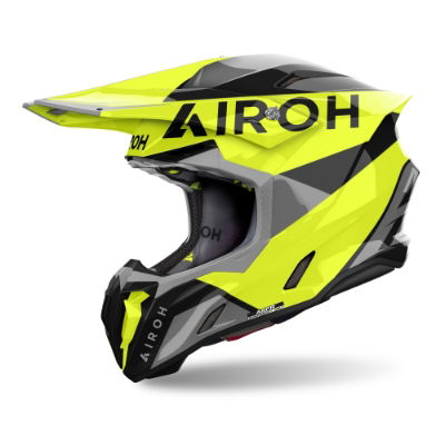 Airoh Twist 3 King Yellow Gloss MX Helmet