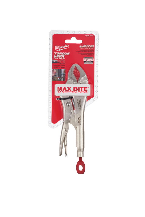 MILWAUKEE 7" MAXBITE CURVED LOCKING PLIERS