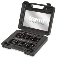 TREND 12 PIECE ROUTER STARTER SET 1/4" SHANK