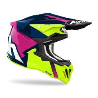 Airoh Strycker Blazer Blue/Pink Gloss MX Helmet