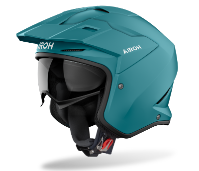 Airoh Kombakt Petrol Matt Green Trials Helmet