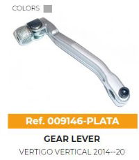 RQF VERTIGO VERTICAL GEAR LEVER SILVER 2014-20