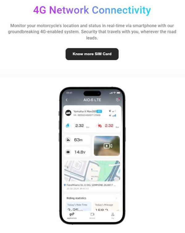 Chigee AIO-6 LTE 4G Smart Riding System 6" Display