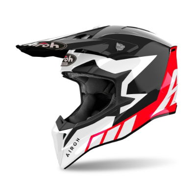 Airoh Wraaap Reloaded Red Gloss MX Helmet